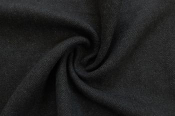 Ex Hobbs Deadstock Designer Wool Felted Tweed Coating Herringbone Stripe - Charcoal/Grey - Remnant - 1.4m