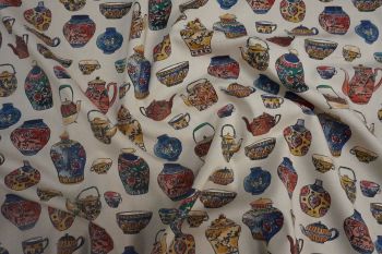 Lady McElroy Egyptian Pottery - Clotted Cream - Remnant - 3m