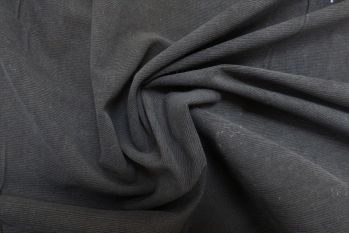 100% Cotton Black Needlecord Remnant 2.4M