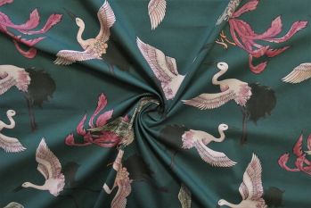 Lady McElroy Fight In Flight - Viscose Challis Lawn - Remnant - 2m