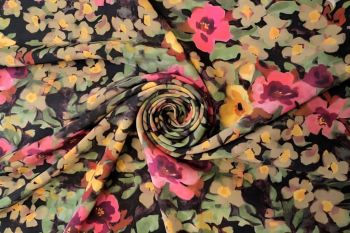 Lady McElroy - Flemish Impression - Sandwashed Silk-Mix Soft Satin Twill 