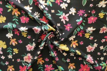Lady McElroy Fleur De Nimes - Viscose Challis Lawn - Remnant - 3m