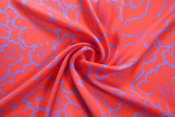 Lady McElroy Floral Outline - Salsa - Pure Cupro