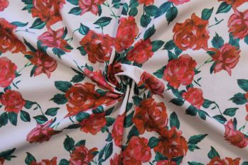 Lady McElroy French Rose - Cotton Pure Lawn Remnant - 2.9m