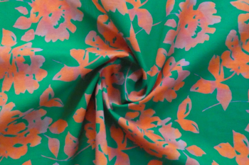 Lady McElroy - Terracotta Jade - Cotton Pure Lawn - Remnant - 0.9m