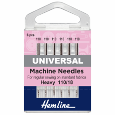Hemline Universal Machine Needles - Heavy - 110/18