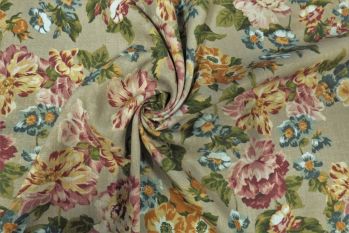 Lady McElroy Hidden Damask - Linen Chambray - Remnant - 2m
