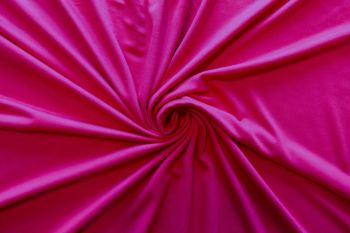 Ex Designer Soft Viscose Jersey Plain - Hot Pink