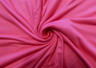Ex Designer Soft Viscose Jersey Plain - Bright Pink