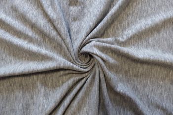 Ex Designer Soft Viscose Jersey Plain - Grey Marl