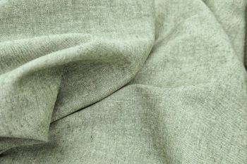 Ex Paul Smith Woven Soft Yarn-Dyed Chambray Plain - Sage - Remnant - 2.5m