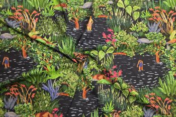 Lady McElroy Dip In The Lake - Meadow - Cotton Marlie-Care Lawn - Remnant - 1.5m