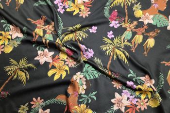 Lady McElroy Aloha Dance - Midnight - Storrie Sateen