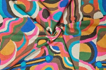 Lady McElroy Chromatic Swirls - Chloe Chambray - Remnant - 2.5m