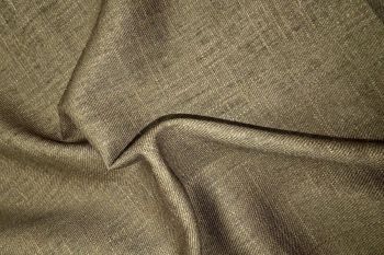 Deadstock Ex Hobbs Linen Blend Heavy Suiting - Antique Bronze - Remnant - 0.7m