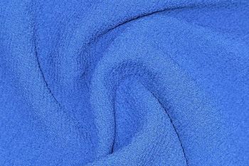 Deadstock Ex Hobbs Crinkle Wimpole Double Crepe Suiting - Royal Blue