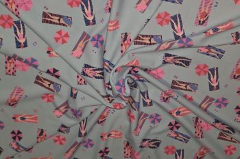 Deadstock Ex Boden Activewear Jersey - Ladies Bathing Print