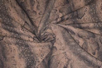 Deadstock Ex Boden Panama Suiting - Snakeskin Print