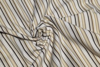 Deadstock Ex Boden Stretch Denim Stripe - Natural