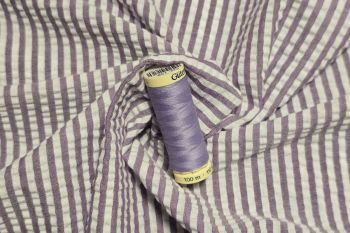 Deadstock Ex Designer Seersucker Stripe - Lilac