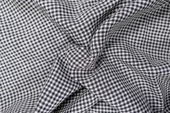 Lady McElroy - Dartmouth Dogtooth - Black - Linen Chambray