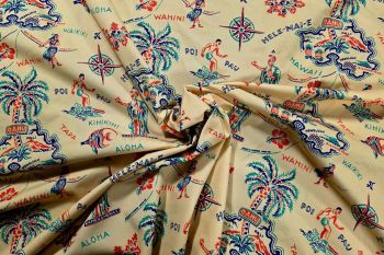 Deadstock Ex Designer Hawaii Swimwear Jersey 