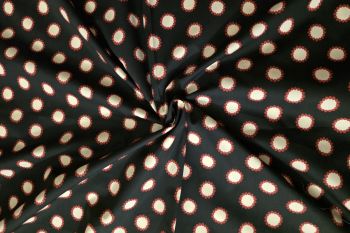 Deadstock Ex Designer 100% Cotton Poplin Stylised Polka Dot Print