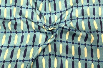 Lady McElroy Tigress - Caribbean Geometric - Storrie Sateen