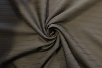 Deadstock Ex-Designer Self Stripe Wool Suiting - Bitter Chocolate - Remnant - 3.8M