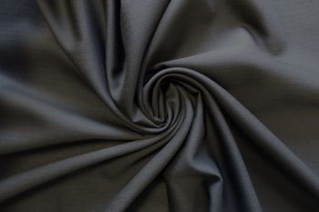 Deadstock-Designer Fine Wool Suiting - Black - Remnant - 1.5M