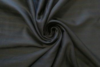 Deadstock-Designer Fine Wool Stripe Suiting - Navy- Remnant - 2.7M