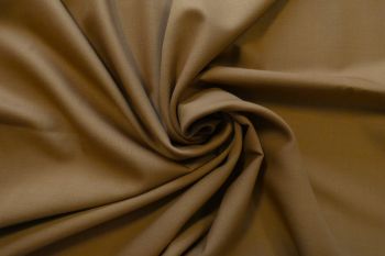 Deadstock-Designer Fine Wool Plain Suiting - Caramel - Remnant - 4.4M