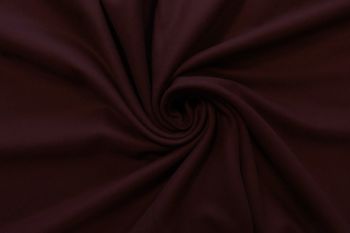 Deadstock-Designer Fine Brushed Wool Suiting - Burgundy - Remnant - 1.5M