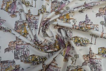 Lady McElroy Italian Holidays - Pink - Marlie-Care Lawn - Remnant - 3m