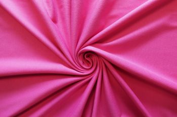Ex Designer Soft Viscose Jersey Plain - Barbie Pink
