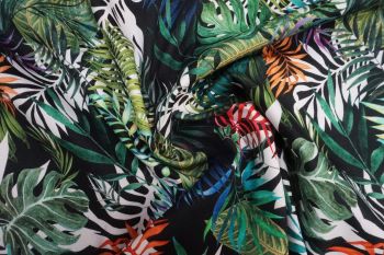 Lady McElroy Jungle Tropics - Stretch Cotton Candess Drill