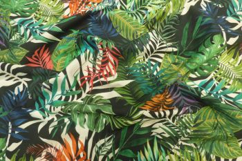 Lady McElroy Jungle Tropics - Viscose Challis Lawn - Remnant - 2m