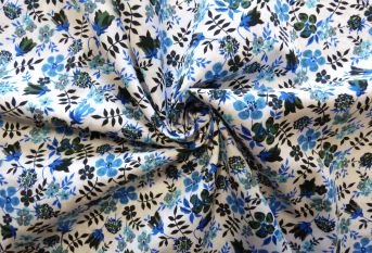 Lady McElroy Kelsey - Cobalt - Cotton Poplin - Remnant - 2.4m