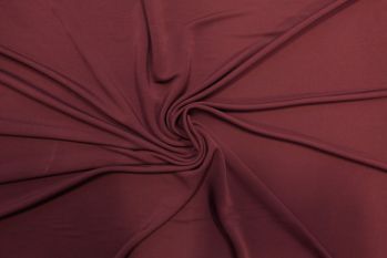 Ex Karen Millen Viscose Knitted Stretch Jersey Crepe Lining Plain - Burgundy