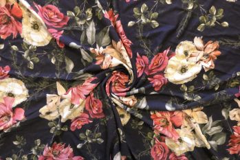 Lady McElroy Lotus Nightfall Juliet Jersey - Remnant - 1.5m