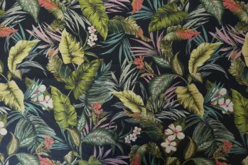 Lady McElroy Lush Living - Midnight Cotton Marlie-Care Lawn - Remnant - 3m