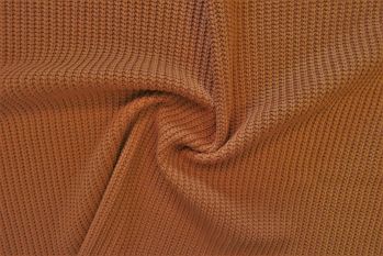 Lady McElroy Magdalene - Chunky Cable Knit Jersey - Rusty - Remnant - 1.4m