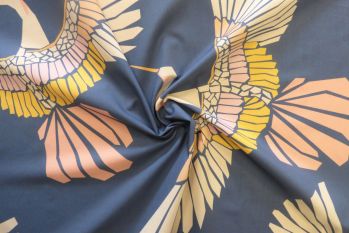 Lady McElroy Marabou Mosaic - Original - Viscose Challis Lawn - Remnant - 3m