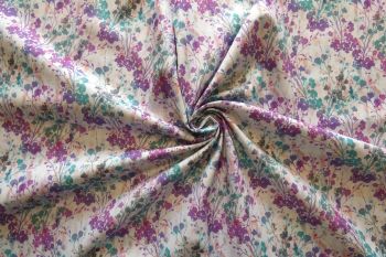 Lady McElroy Marcella - Purple - Cotton Louise Lawn - Remnant - 2m