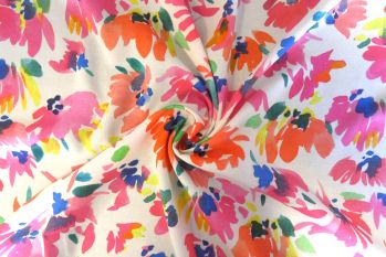 Lady McElroy Market Flowers - Chloe Chambray Remnants