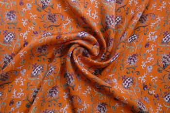 Lady McElroy The Wildwood Mosaic Coordinate Collection - The Royal Pome - Saffron - Pure Cupro