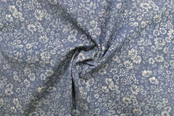 100% Cotton Chambray Denim Printed Fabric - OTL6000