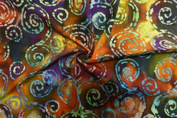 Deadstock Ex Designer 100% Cotton - Luxury Tie-Dye Batik 41