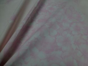 Sugar Pink Floral Cotton Drill