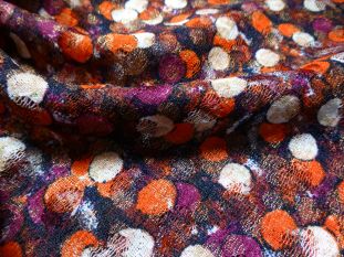 Autumnal Spot Print Lace